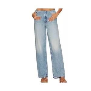 Mother Jeans Women's 27 Tucked Under HW Spinner Oh Snap Wide Leg Denim